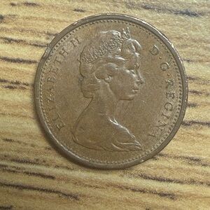 No G/MG error 1967 Canadian penny